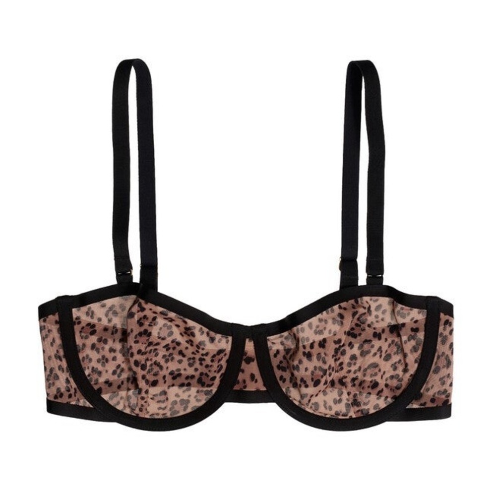 Leopard Print Underwire Bra